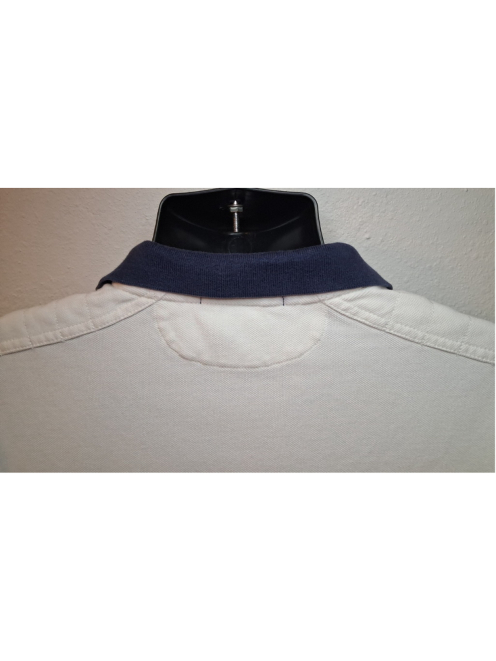 VTG 90s Polo Ralph Lauren Big Pony Men's XL Rugby Polo Shirt Custom Fit White - Picture 7 of 11